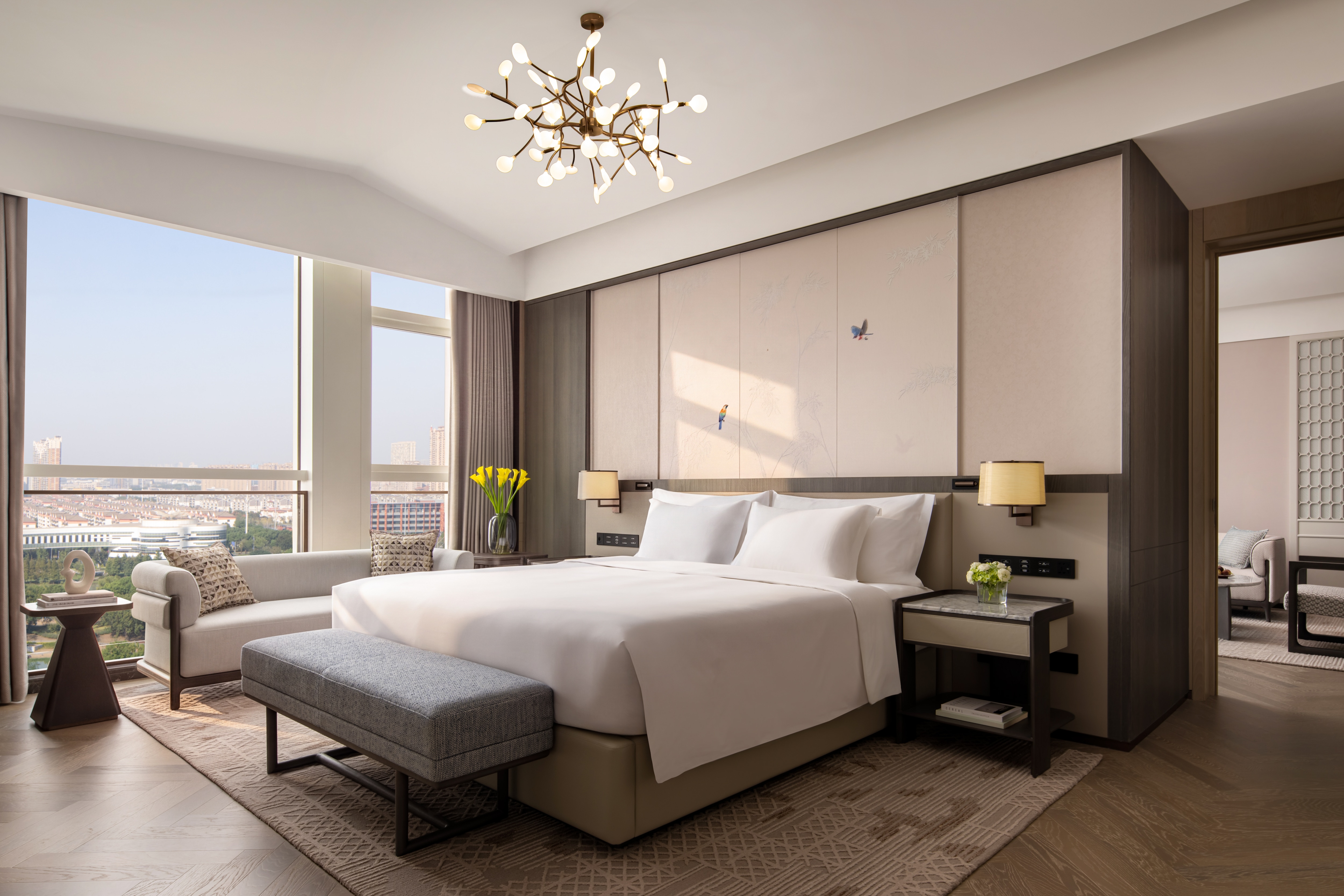 luxury hotel bedroom